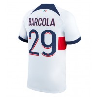 Pánský Fotbalový dres Paris Saint-Germain Bradley Barcola #29 2023-24 Venkovní Krátký Rukáv